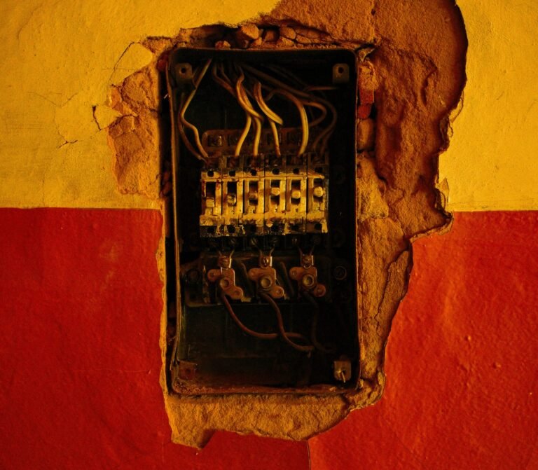 Exposed breaker box